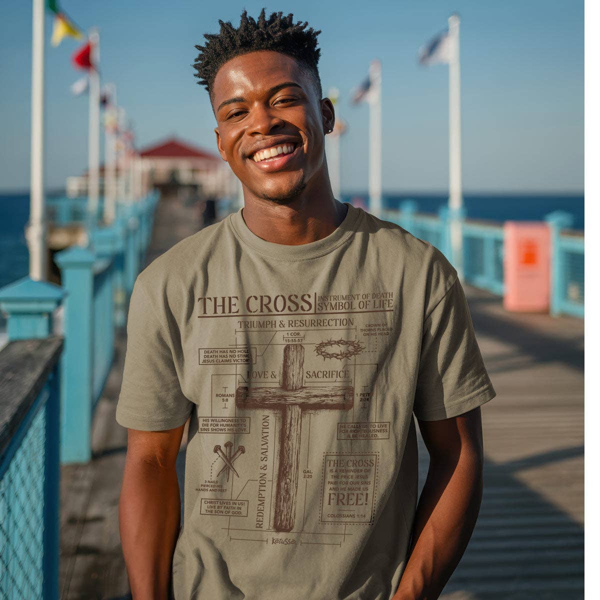 Kerusso Christian T-Shirt The Cross