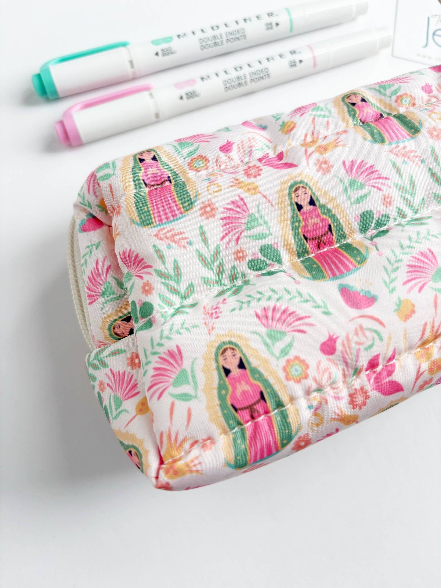 Our Lady of Guadalupe Puffer Pouch
