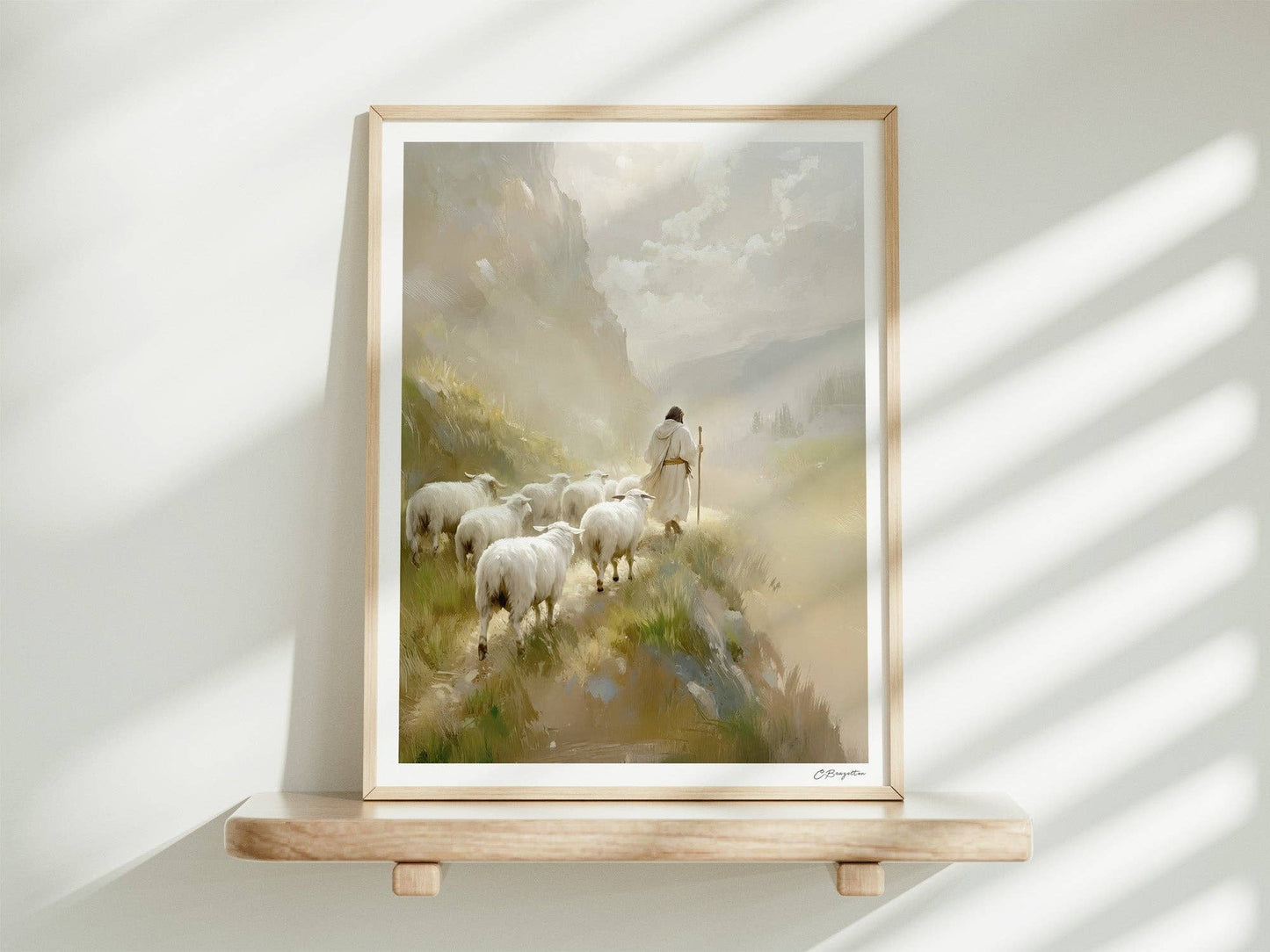 He Leadeth Me | Signed Handmade Art Print