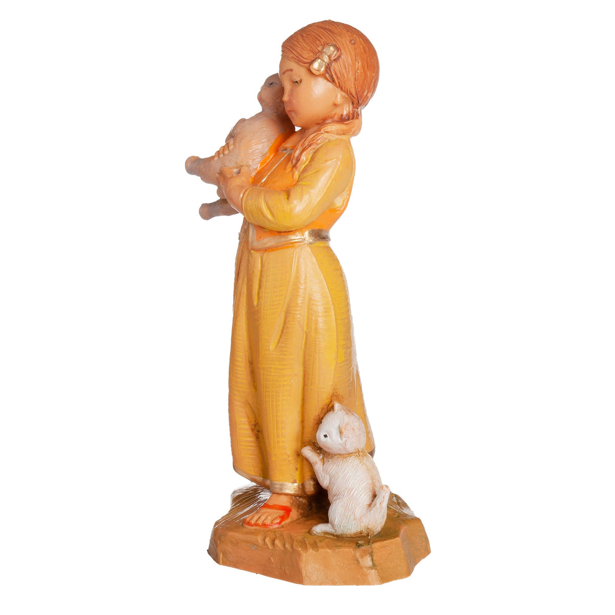 Fontanini 5" Scale Filia Girl With Cats Nativity Figure