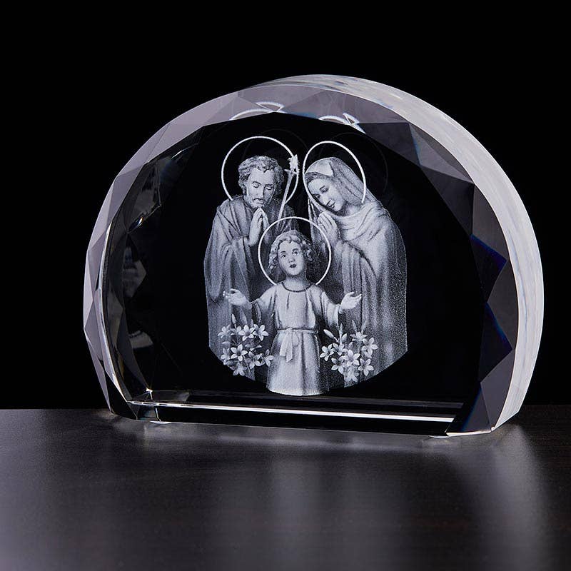 Holy Family Etched Glass