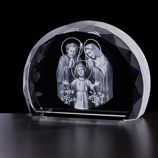 Holy Family Etched Glass