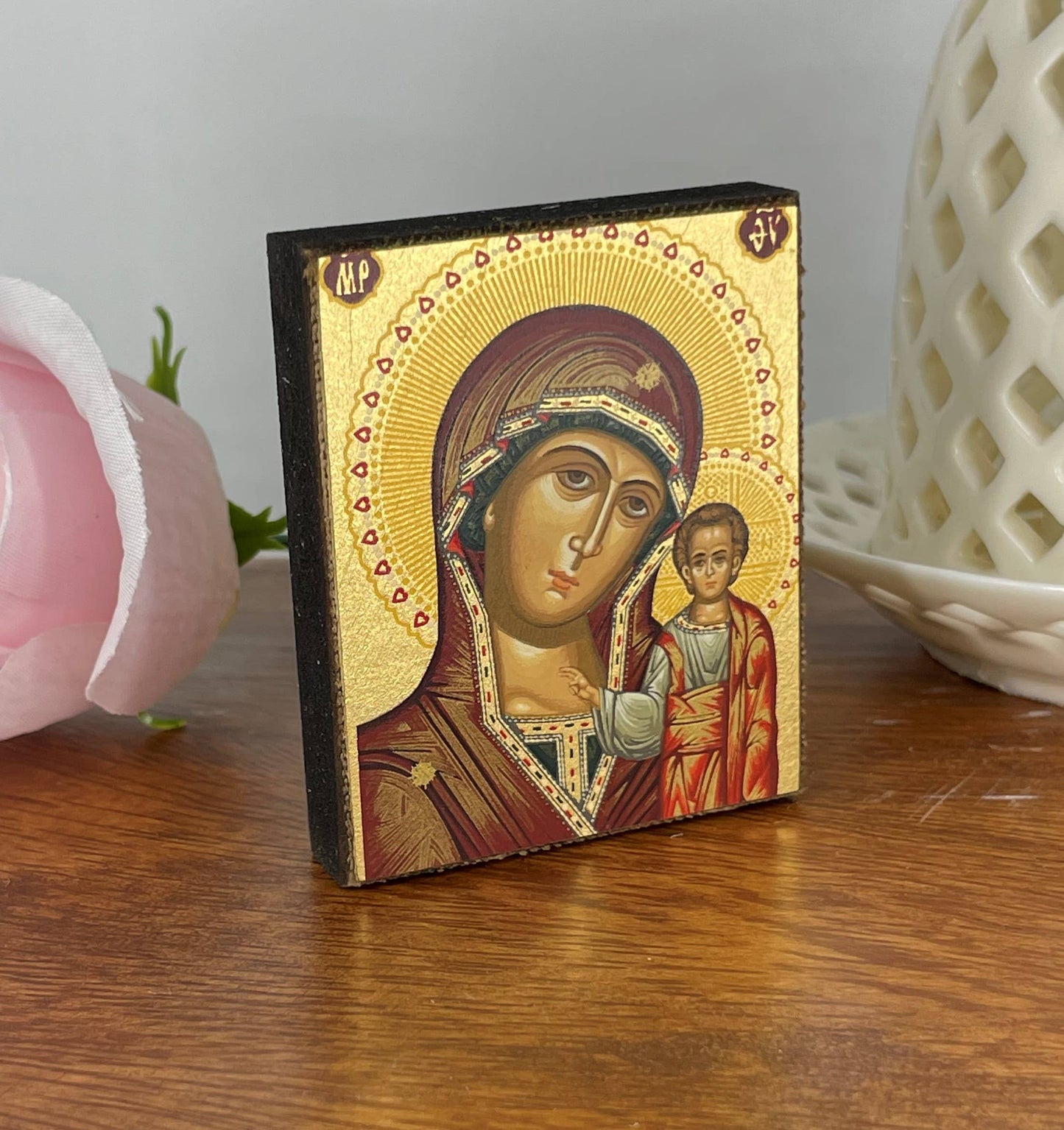 Virgin Mary of Kazan Silk Screen Icon Magnet