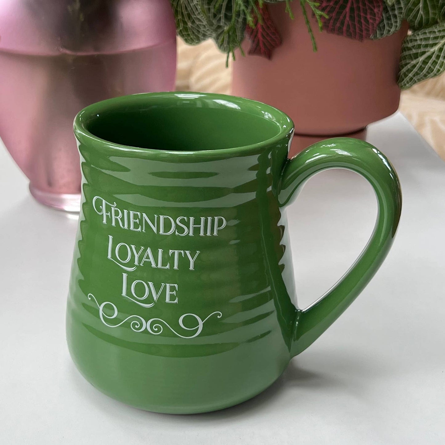 Irish Claddagh Pottery Mug