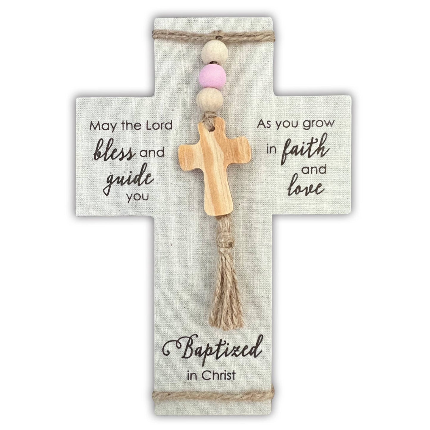 Baptized in Christ Fabric Cross