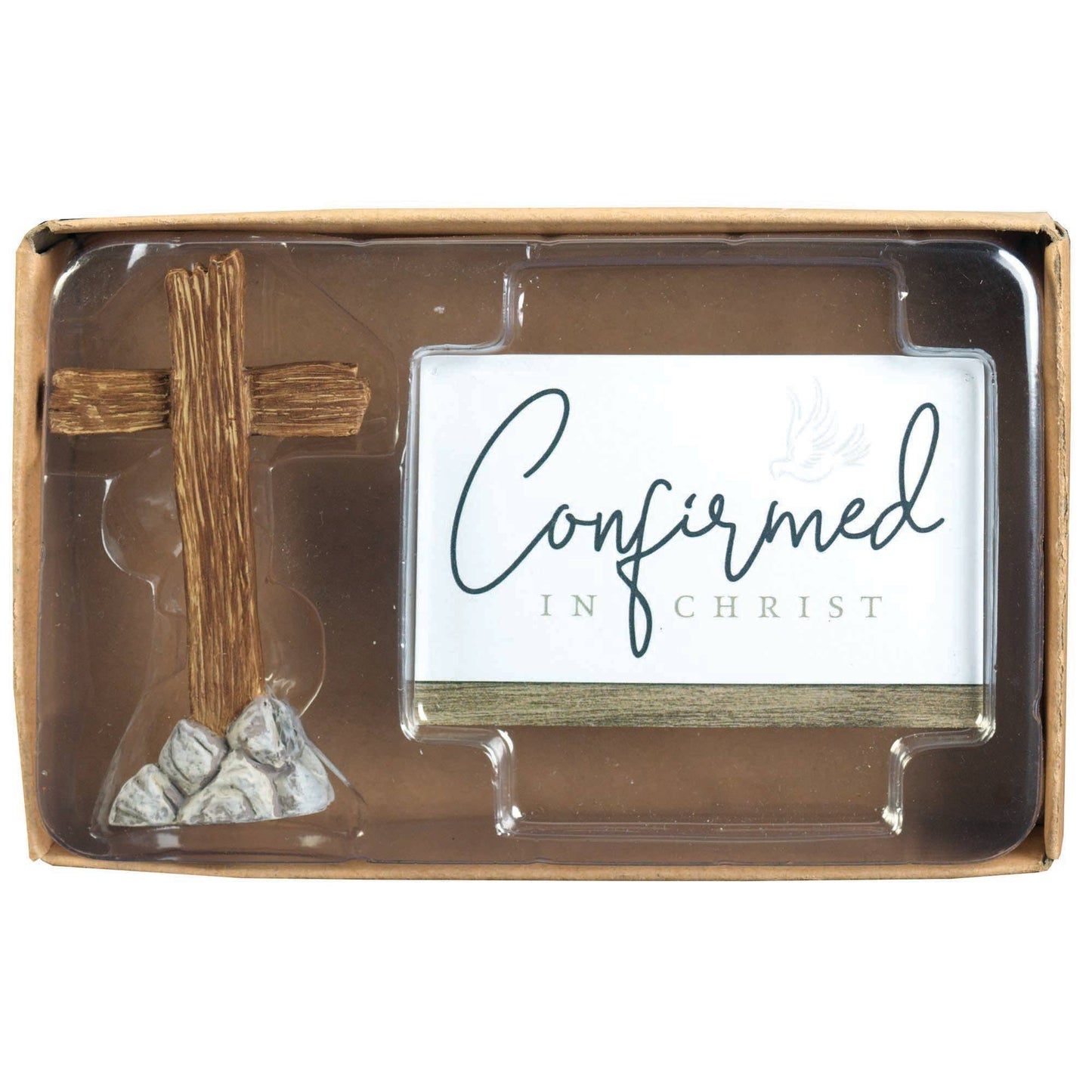 Cross Figurine With Confirmed Card