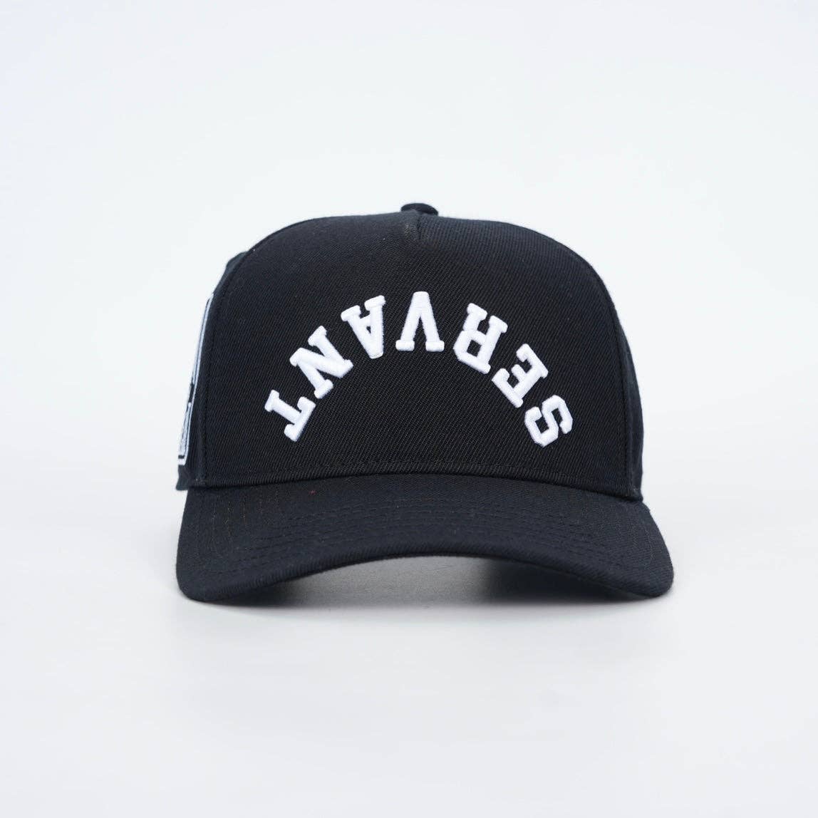 ‘SERVANT’ Premium Wool Blend SnapBack - Black/White