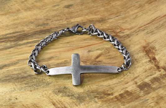 Cross/Wheat Chain - Eden Merry Bracelet