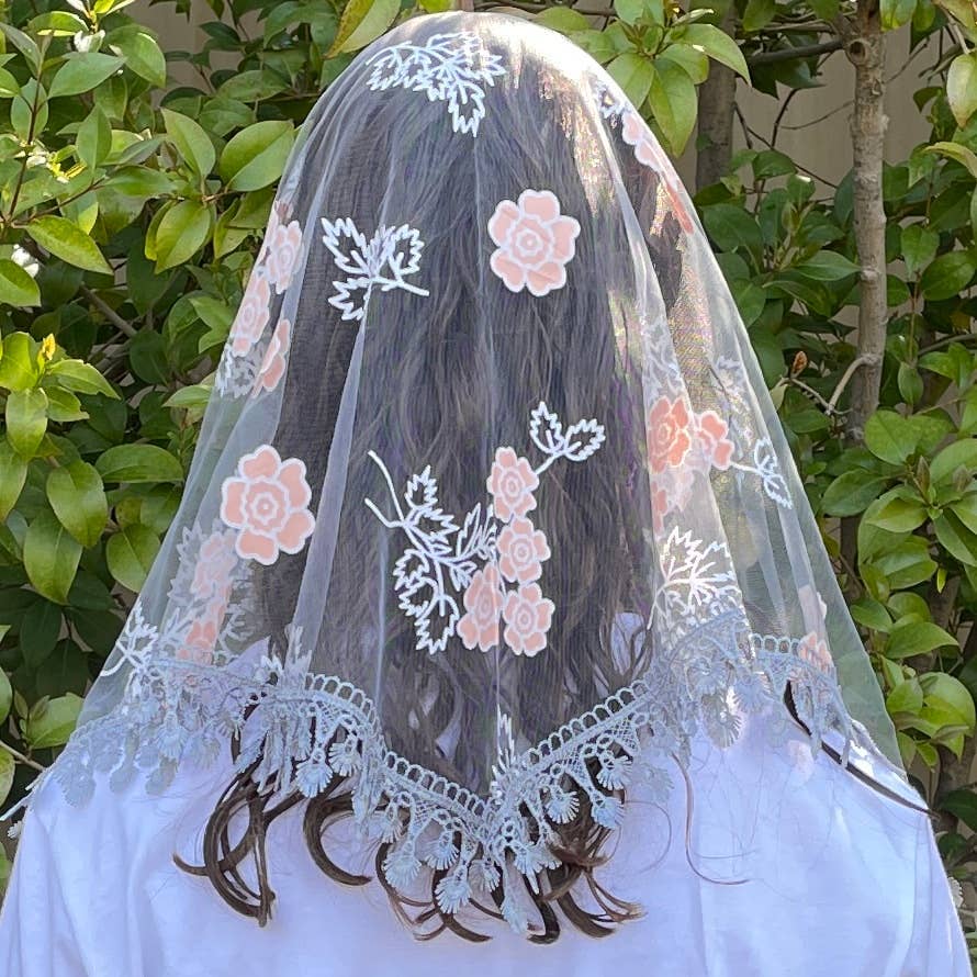 Mystic Rose Veil  -GRAY                 60" x 22"  