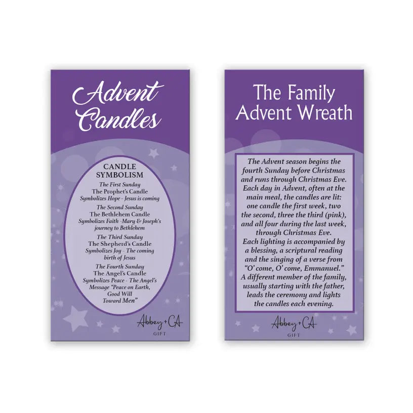 Set of 4 Mini Advent Candles
