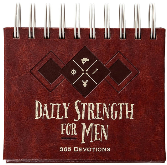 Daily Strength for Men: Daily Promises Spiral-bound – Desk Calendar