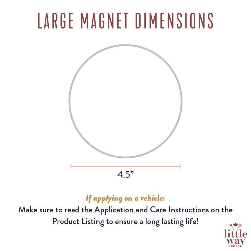 Holy Family Hearts Car Magnet