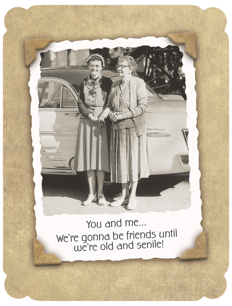 Senile Smiles Ahead Funny Birthday Greeting Card