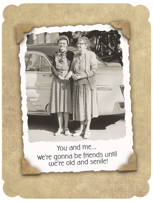 Senile Smiles Ahead Funny Birthday Greeting Card