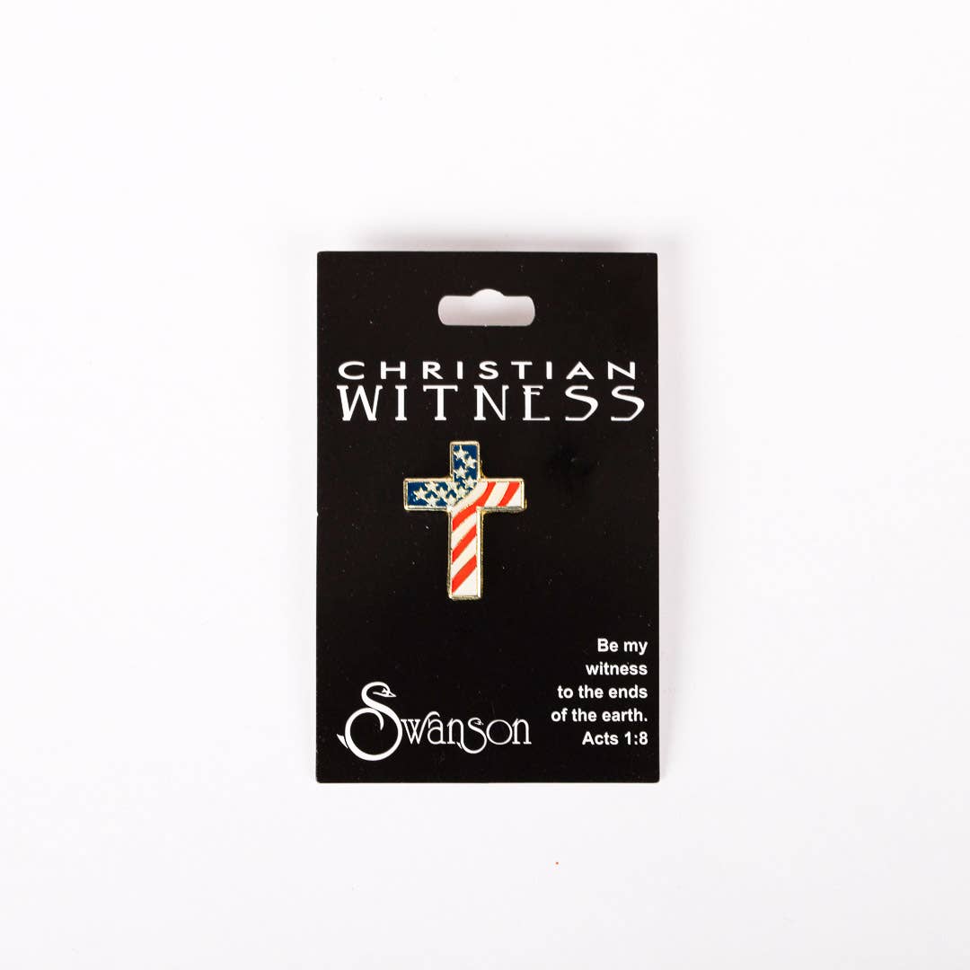Lapel Pin Cross Of America - Pack of 6