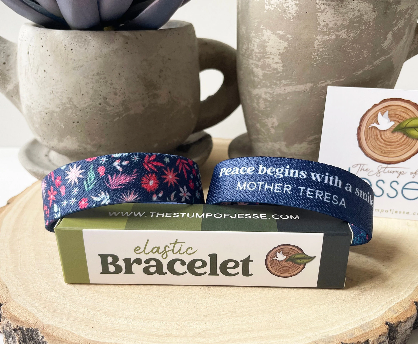 Mother Teresa Reversible Elastic Bracelet