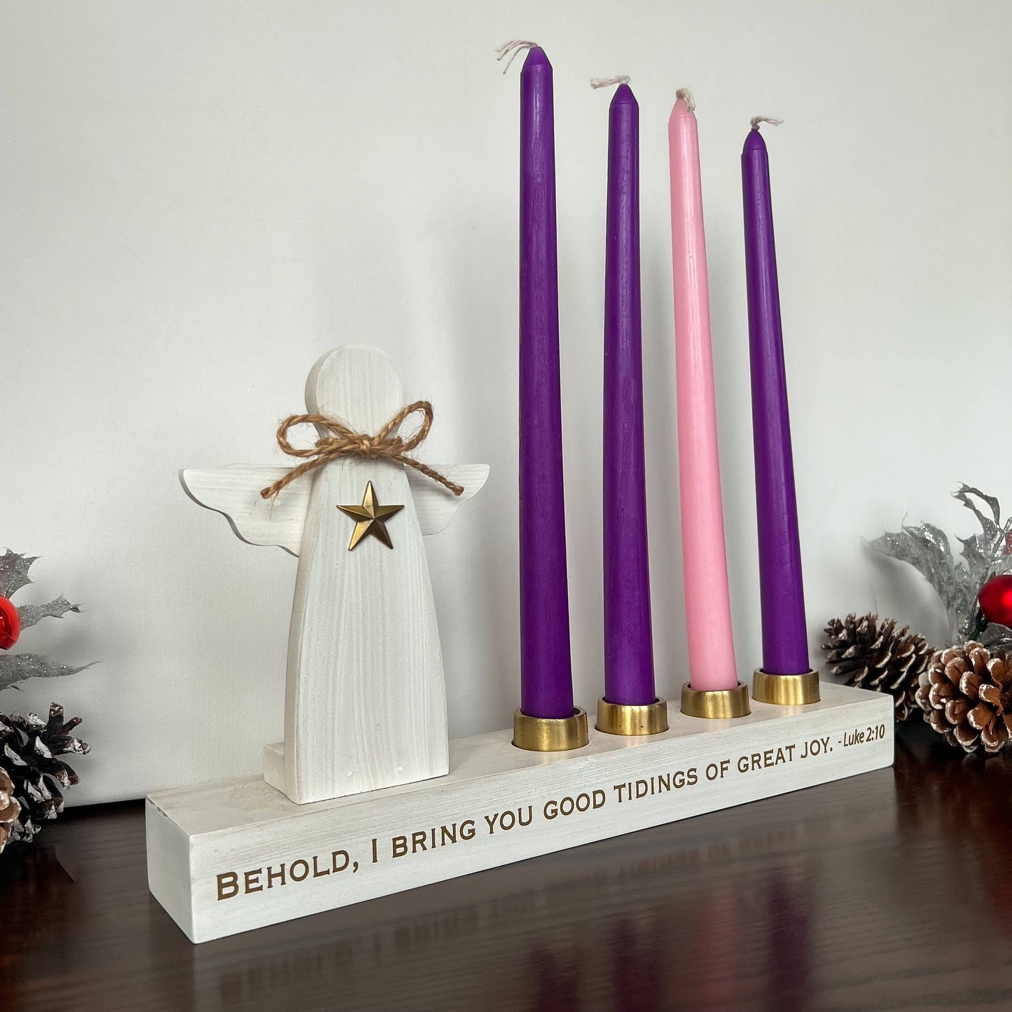 Angel Advent Candle Holder