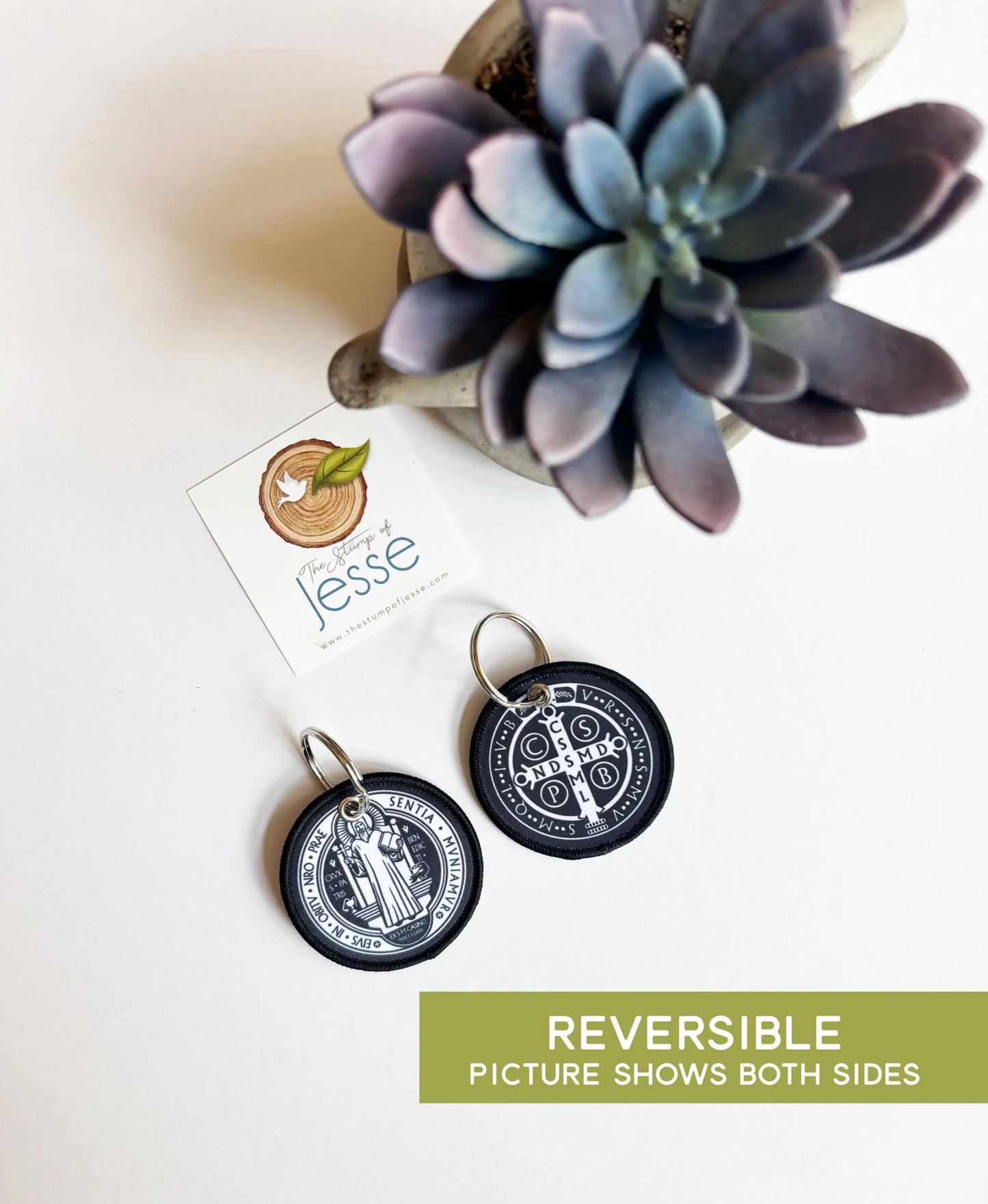 St. Benedict Medal Woven Keychain