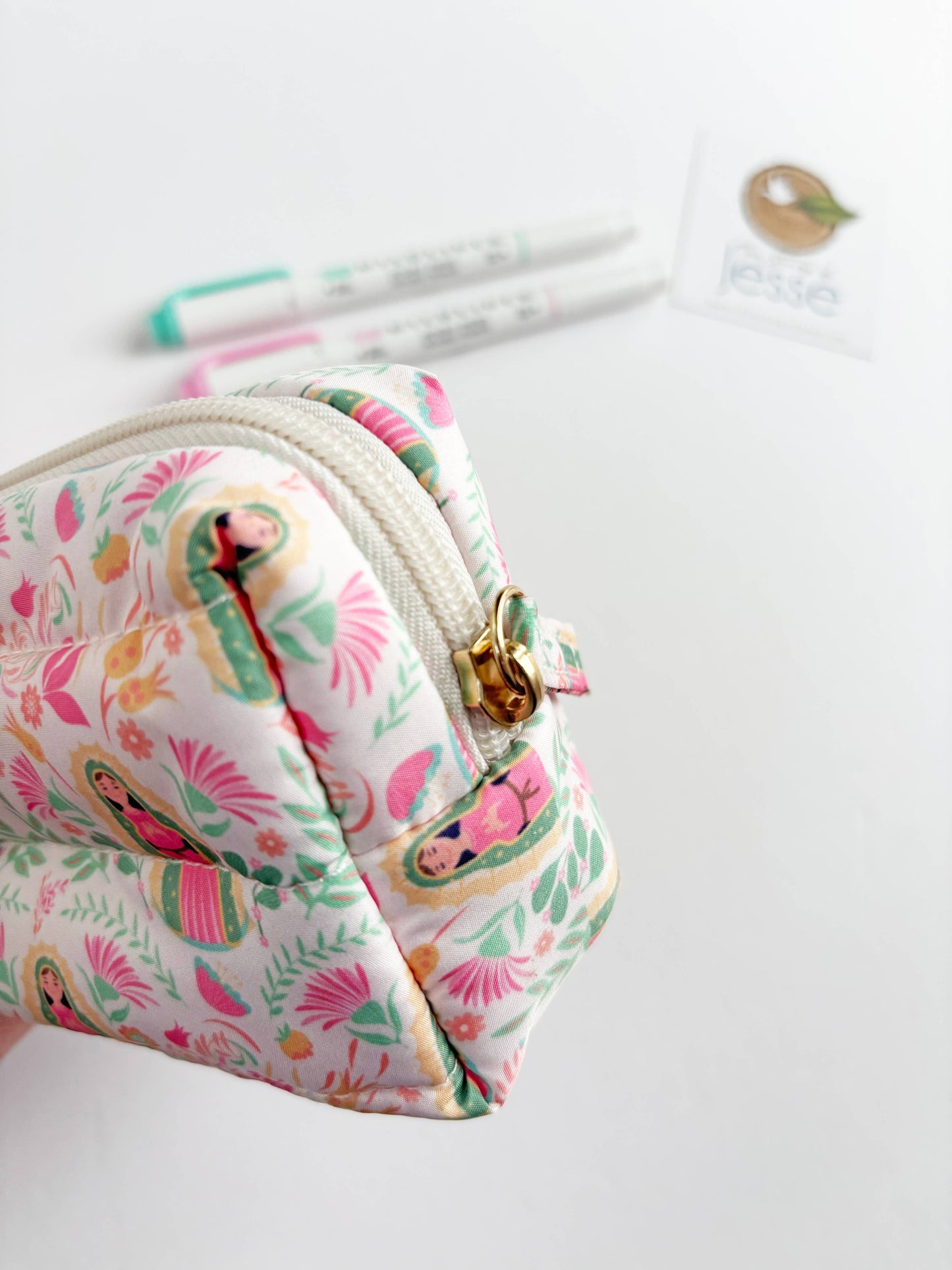 Our Lady of Guadalupe Puffer Pouch