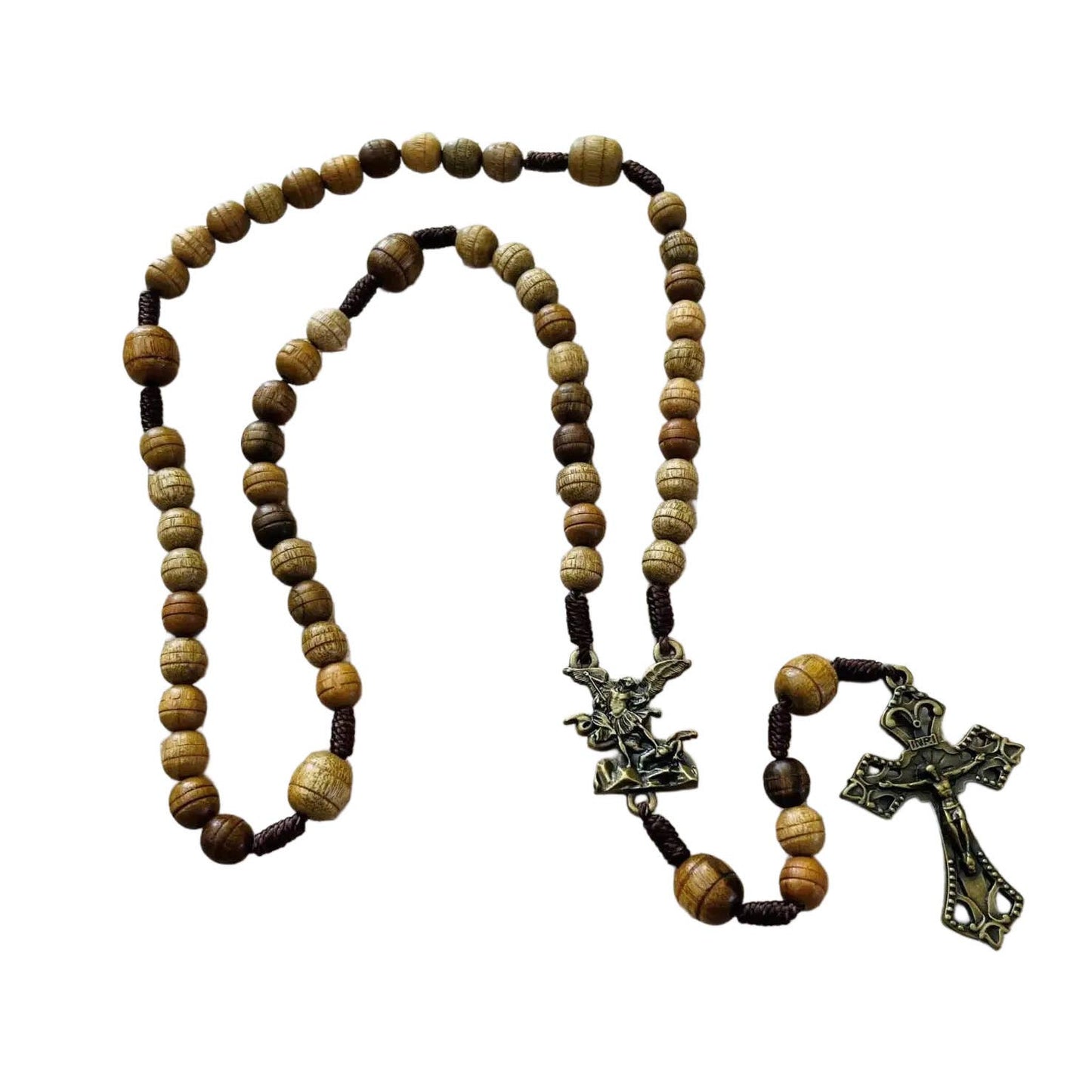 St. Michael Wooden Rosary
