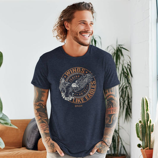 Wings Like Eagles Crest Tee