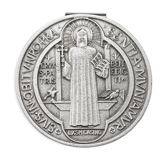 Saint Benedict Auto Visor Clip