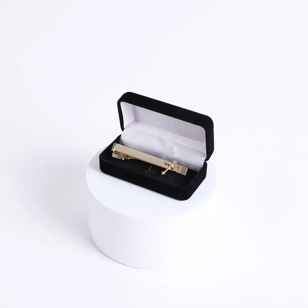 Tie Bar - Cross - Gold