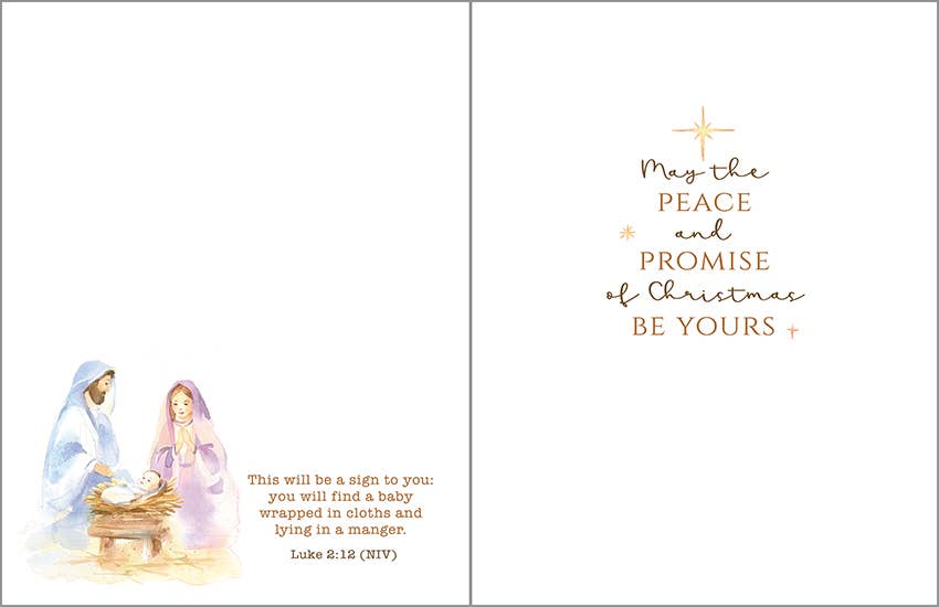 Scripture Christmas Card - Holy Family