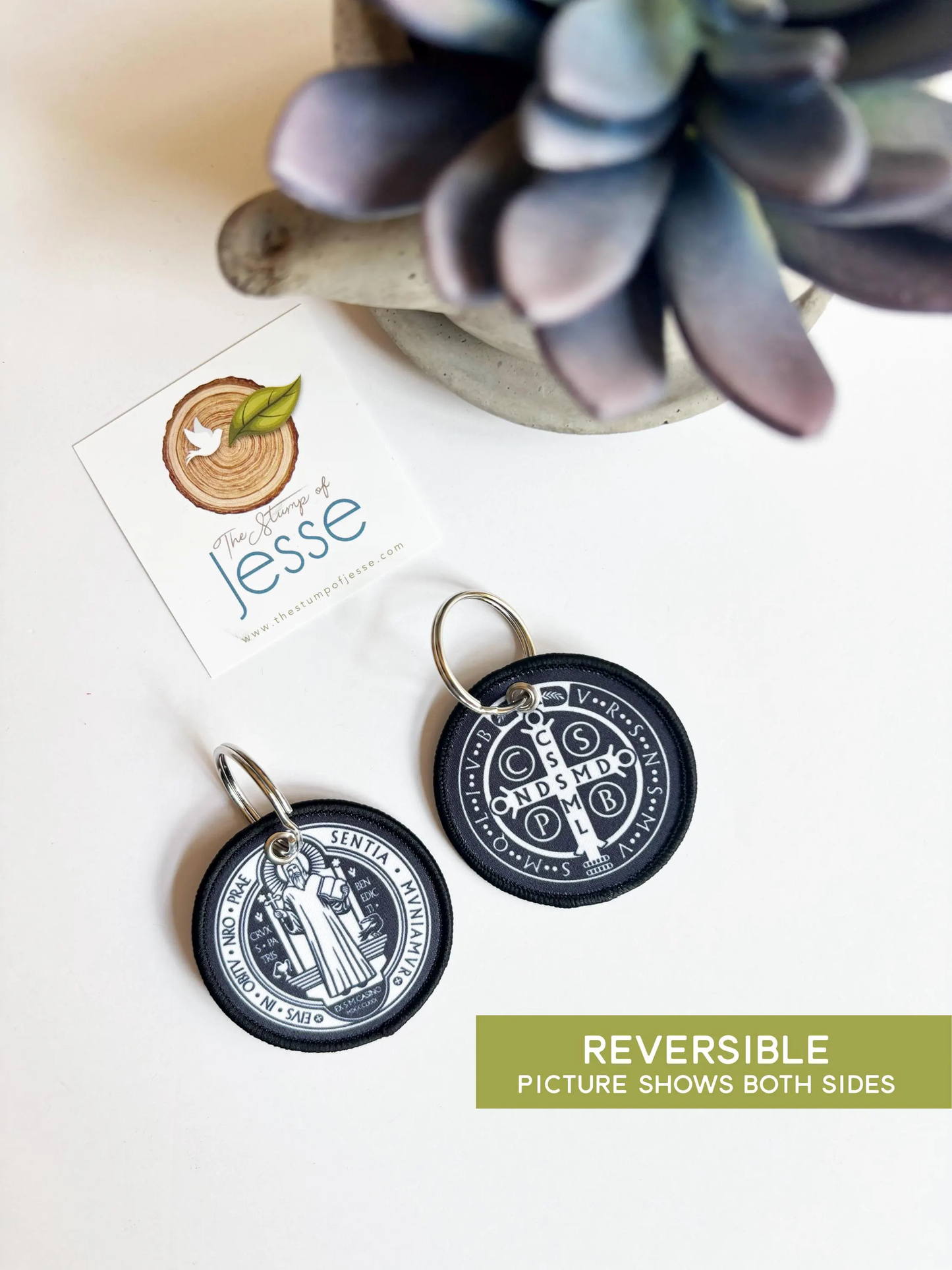 St. Benedict Medal Woven Keychain