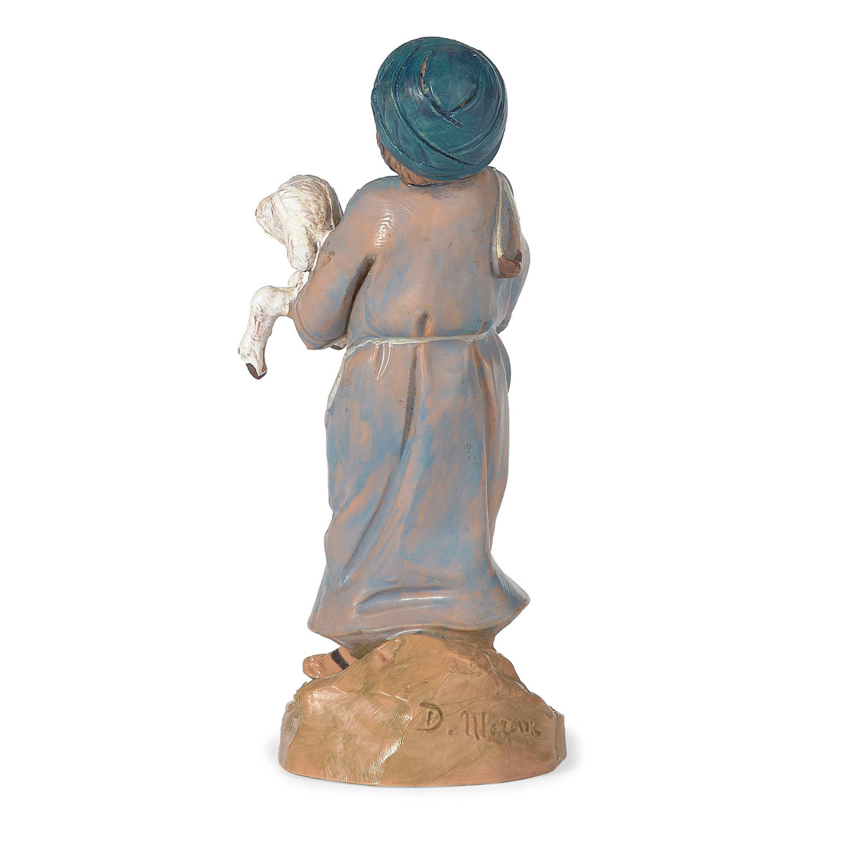 5" Scale Silas, Boy Shepherd With Sheep Nativity Figure