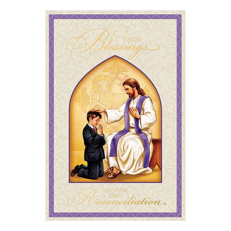 God's Blessings on your First Reconciliation Boy