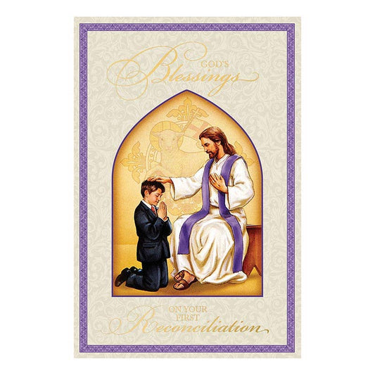 God's Blessings on your First Reconciliation Boy