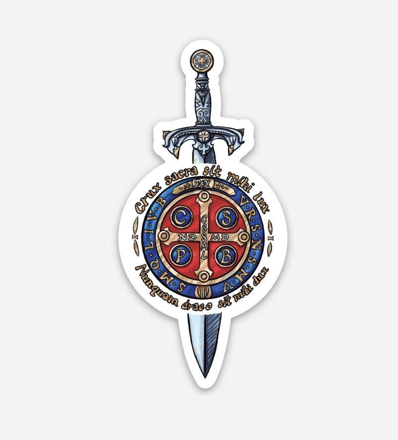 Benedict Sword Die-Cut Decal