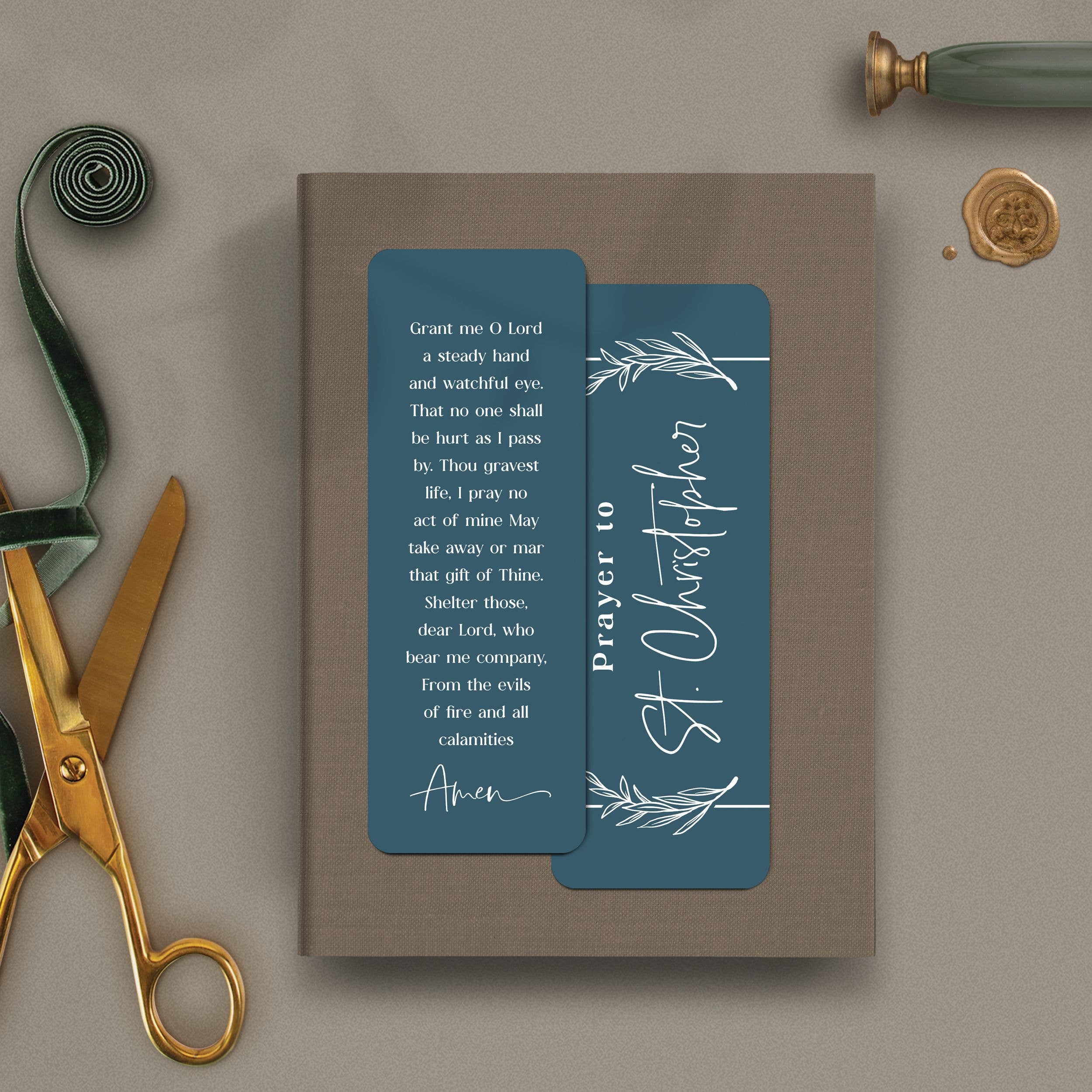 Prayer To St Christopher Bookmark – St. George