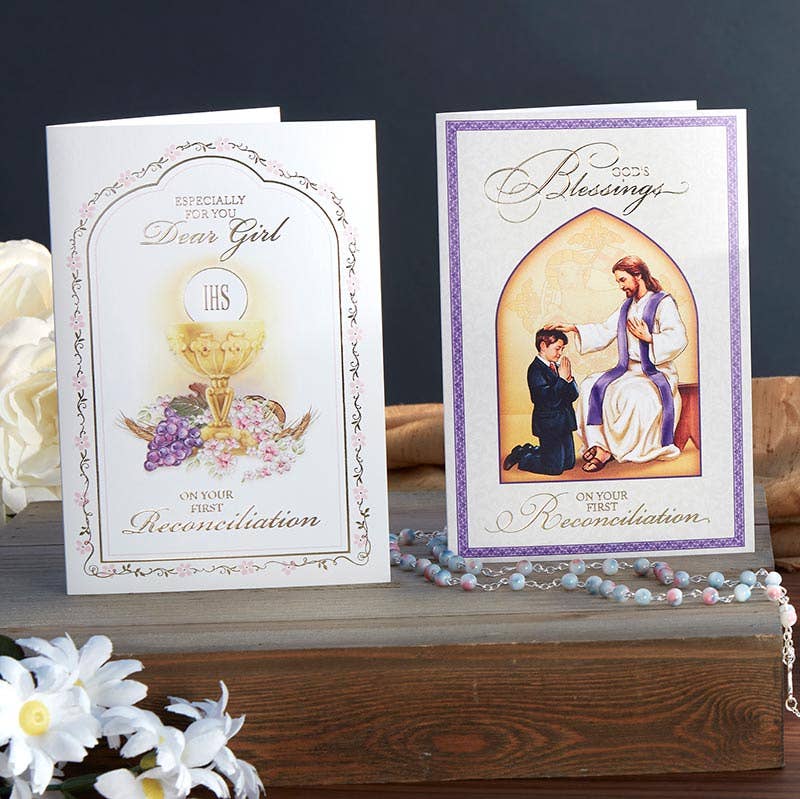God's Blessings on your First Reconciliation Girl