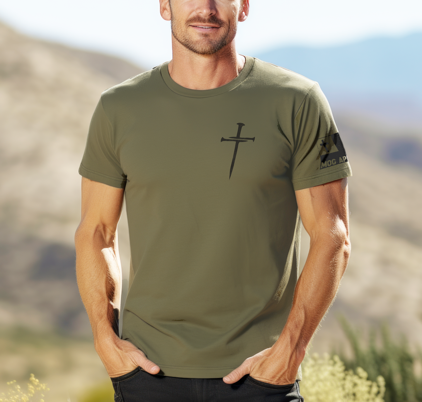 Three Nails Christian Graphic Tee