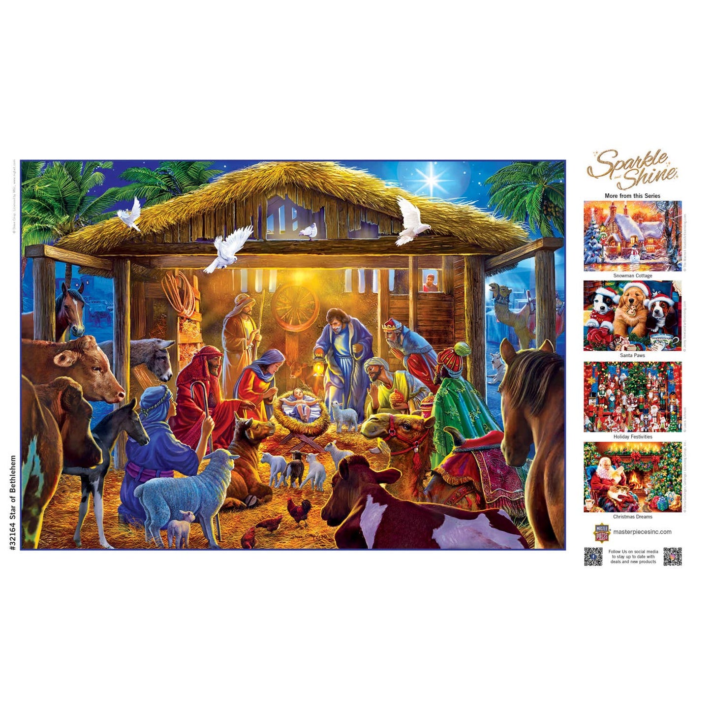 Star of Bethlehem 500 Piece Glitter Puzzle