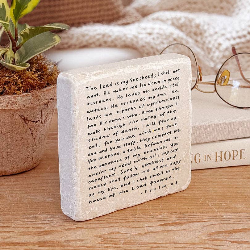 699 | Psalm 23 Stone Block