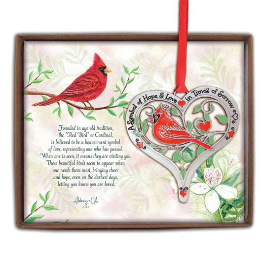 Hope and Love Cardinal Ornament