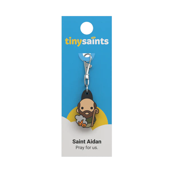 Tiny Saints Charm Saint Aidan