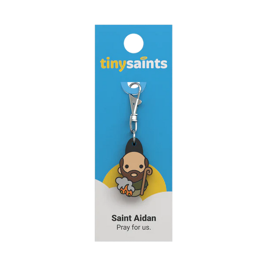 Tiny Saints Charm Saint Aidan