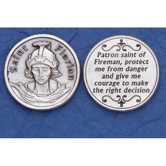 St. Florian Fire Fighter Pocket Token