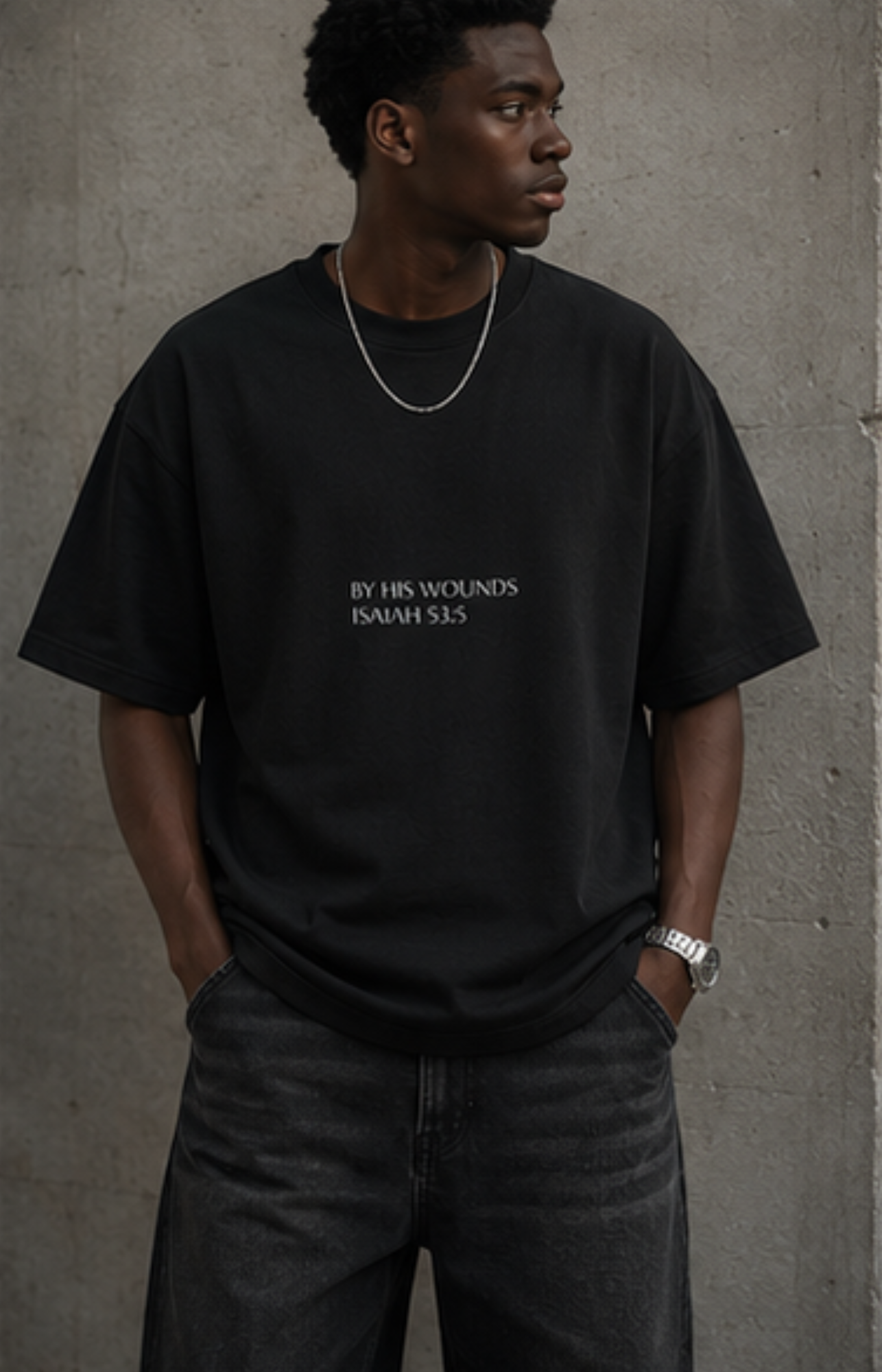By His Wounds Vintage Box Tee