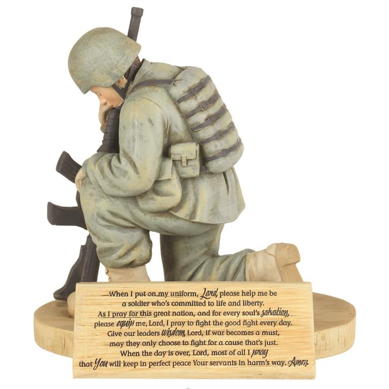 Soldier's Prayer Figurine