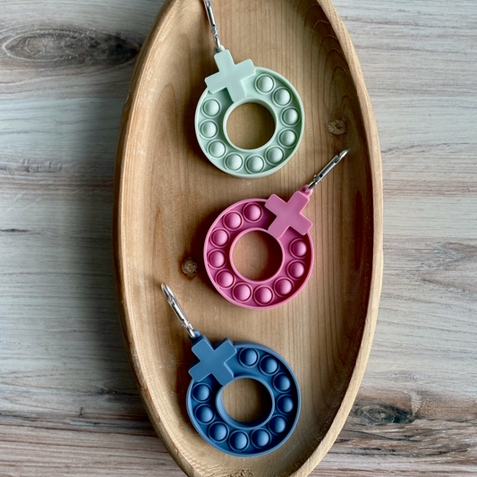 Decade Rosary Pop-It Keychain