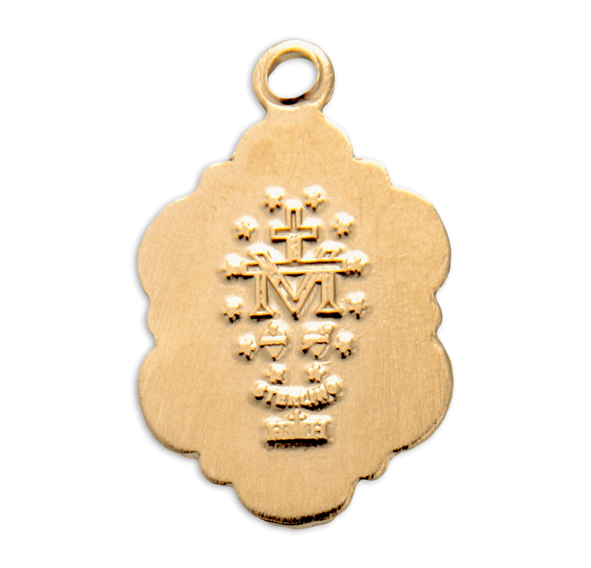16kt Gold Over Sterling Silver Miraculous Medal 13" chain