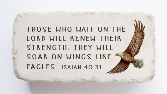 Isaiah 40:31 Half Stone Block