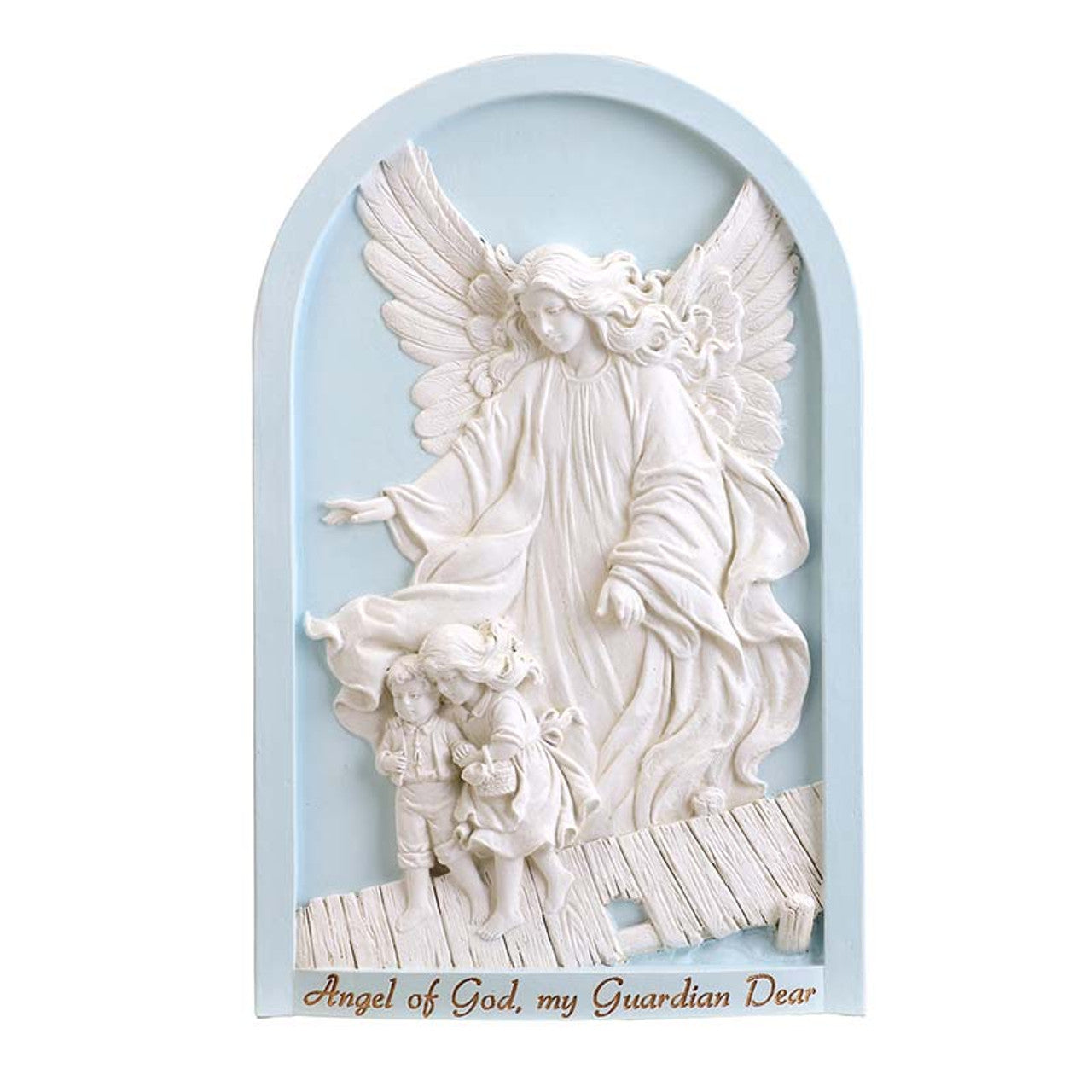 Blue Guardian Angel Plaque