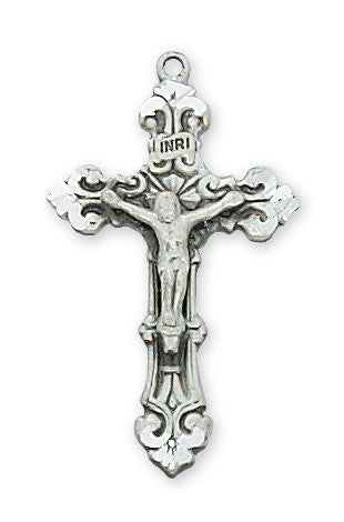 18" CH SS CRUCIFIX