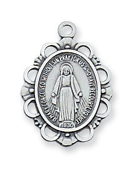 16-18" CH SS MIRACULOUS MEDAL
